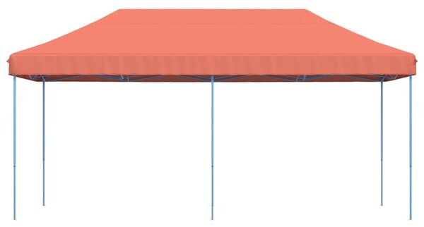 Składany namiot imprezowy typu pop-up, terakota, 580x292x315 cm