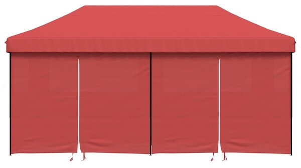 Namiot imprezowy typu pop-up z 4 ściankami, burgundowy