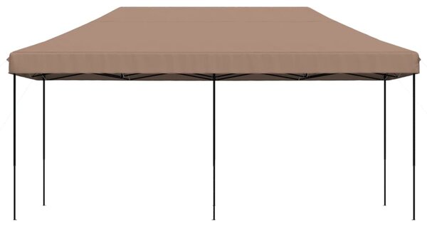 Składany namiot imprezowy typu pop-up, brązowy, 580x292x315 cm