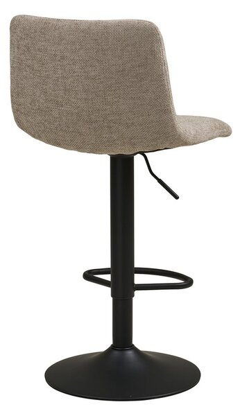 Beżowy tapicerowany hoker z regulowaną wysokością (wysokość siedziska 61 cm) Middelfart – House Nordic
