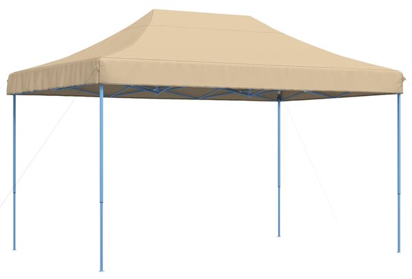 Składany namiot imprezowy typu pop-up, beżowy, 440x292x315 cm