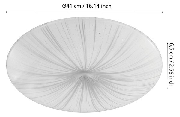 Lampa sufitowa LED w biało-srebrnym kolorze NIEVES – EGLO