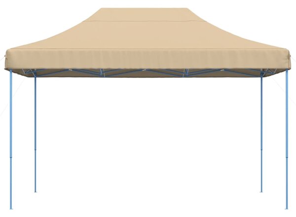 Składany namiot imprezowy typu pop-up, beżowy, 410x279x315 cm
