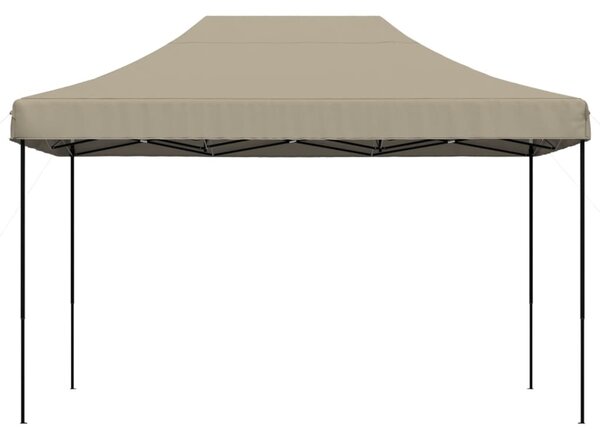 Składany namiot imprezowy typu pop-up, taupe, 410x279x315 cm