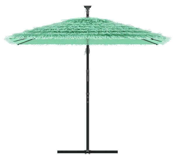 Parasol ogrodowy na stalowym słupku, zielony, 246x246x230 cm