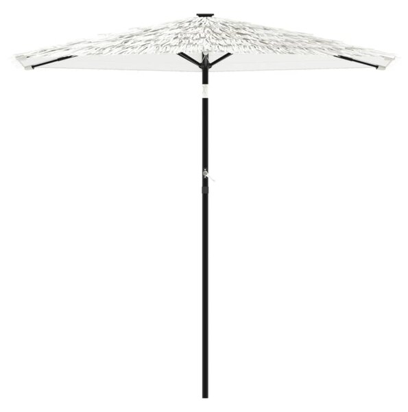 Parasol ogrodowy na stalowym słupku, biały, 223x223x213 cm