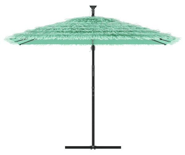Parasol ogrodowy na stalowym słupku, zielony, 290x290x238 cm