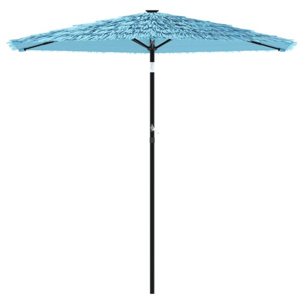 Parasol ogrodowy na stalowym słupku, niebieski, 223x223x213 cm