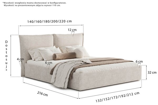 Łóżko Pillow