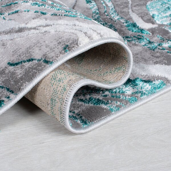 Szaro-turkusowy dywan 80x150 cm Marbled – Flair Rugs