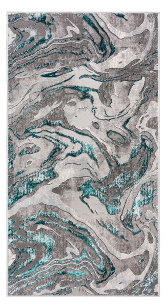 Szaro-turkusowy dywan 80x150 cm Marbled – Flair Rugs