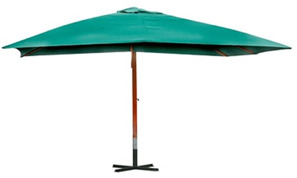 Parasol ogrodowy podwieszany, 300x400 cm, zielony