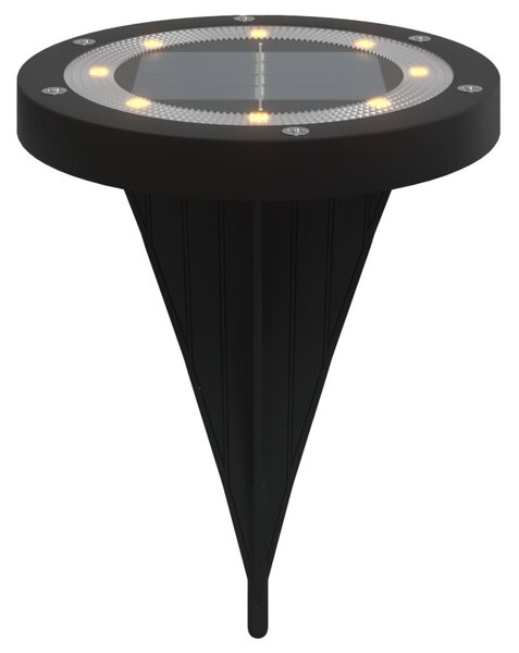 Solarne lampki gruntowe, z kolcami, 12 szt., ciepłe białe