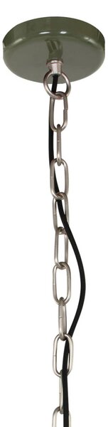 Steinhauer Lampa wisząca Frisk, możliwość ściemniania, zielony, salon / jadalnia, metal, industrialny