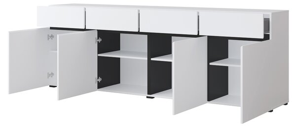 Komoda INCROCIO 225 cm do Salonu Sypialni Biały
