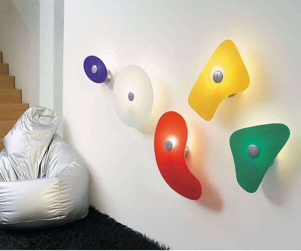 Foscarini - Bit 5/Orbital 5 Szklany Klosz Pomarańczowy