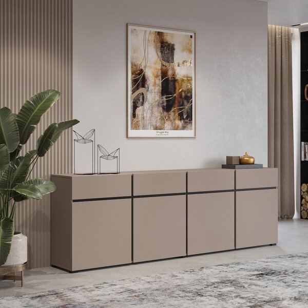 Komoda INCROCIO 225 cm do Salonu Sypialni Odcienie beżu