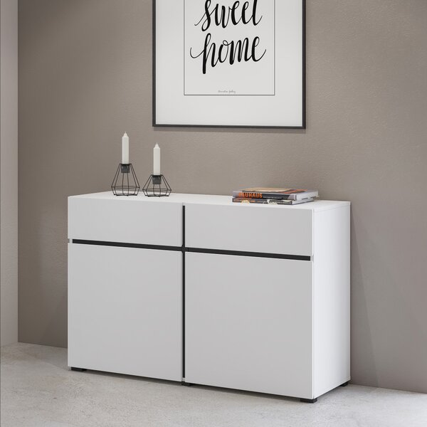 Komoda INCROCIO 119 cm do Salonu Sypialni Biały