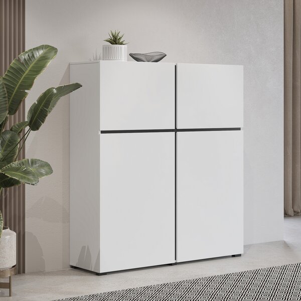 Komoda INCROCIO 119 cm do Salonu Sypialni Biały