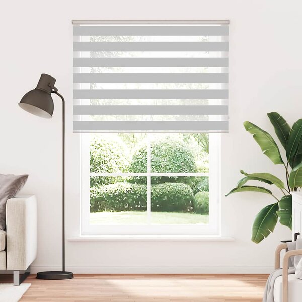 Roleta zebra, jasnoszara, szerokość tkaniny 155,9cm, poliester