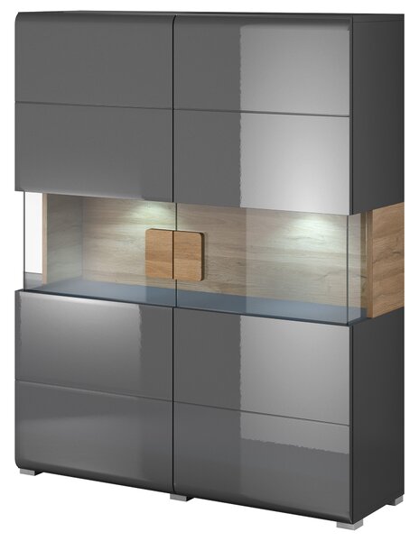 Komoda IBIZA 122 cm do Salonu Sypialni Antracyt