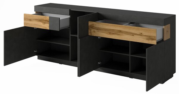 Komoda SILVANA 219 cm do Salonu Sypialni Biały