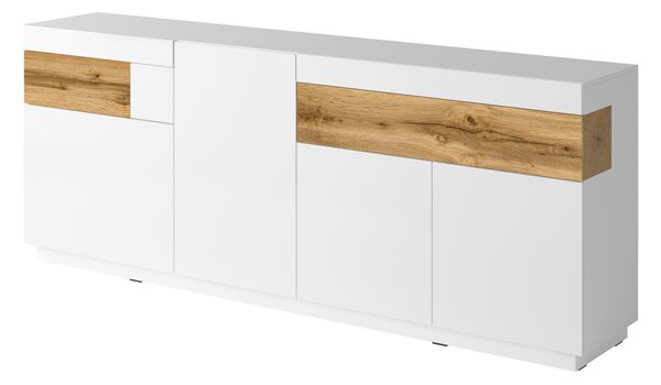 Komoda SILVANA 219 cm do Salonu Sypialni Biały