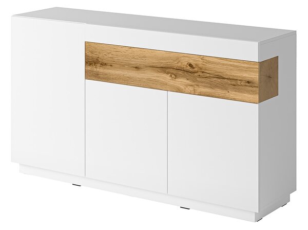 Komoda SILVANA 150 cm do Salonu Sypialni z Szufladą Biały