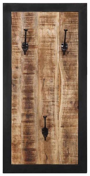Wieszak na ubrania 40x2x80 cm lite drewno surowe mango