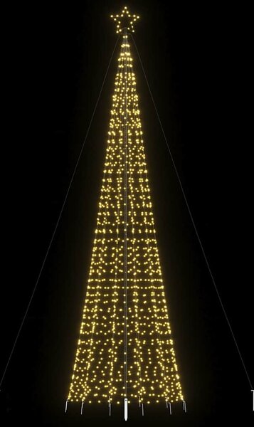 Choinka świąteczna LED kolcami 1534 diody LED Ciepła biel 500cm