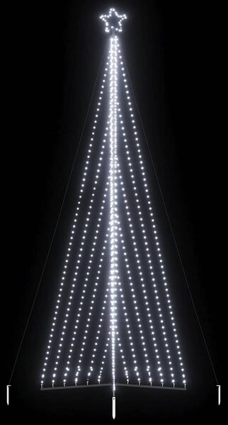 Choinka LED 789 LED Zimna biel 476 cm