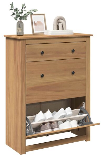 Szafka na buty PANAMA, 80x35x105 cm, lite drewno sosnowe