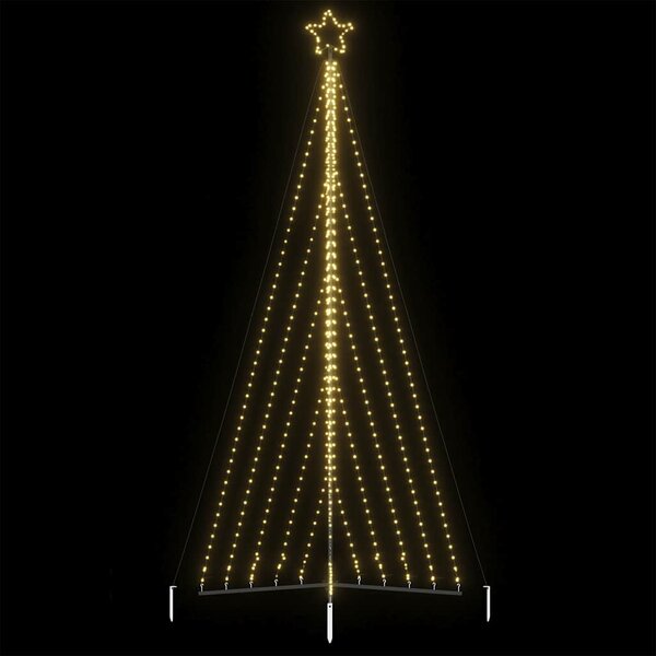 Choinka LED 570 LEDs Ciepła biel 399 cm