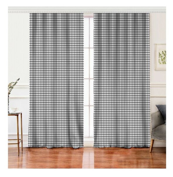 Białe/szare zasłony zestaw 2 szt. 140x260 cm – Mila Home
