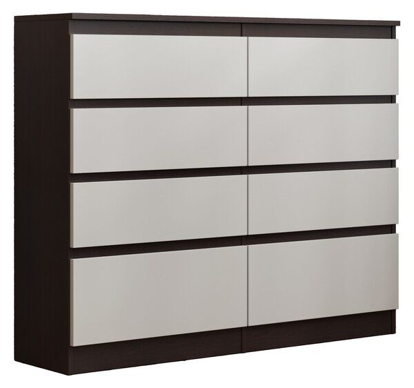 Komoda ADRIANO 120 cm do Salonu Sypialni 8 Szuflad Wenge