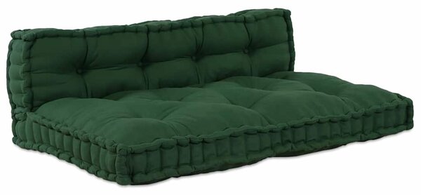 Poduszka do sofy paletowej 2 pcs zielony 120 x 80 x 38 cm