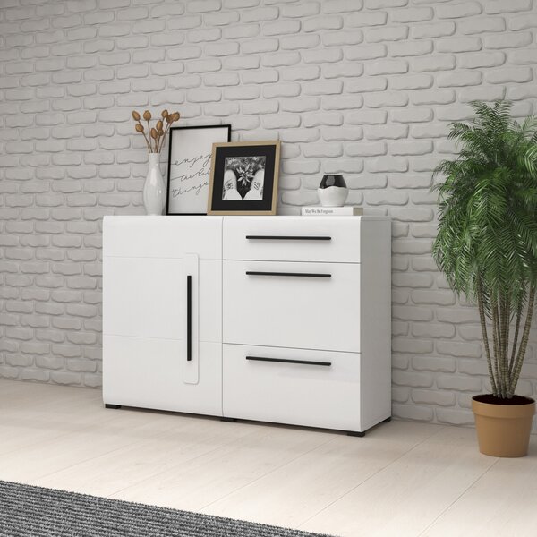 Komoda TULLIA 120 cm do Salonu Sypialni Biały