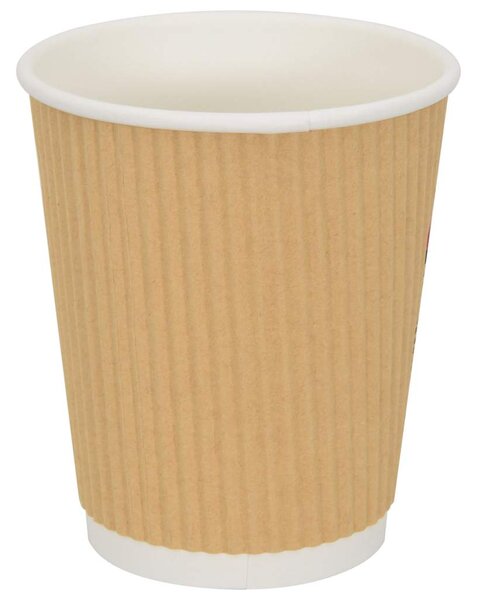 Papierowe kubki, 500 szt., 8oz, 200ml, brązowy