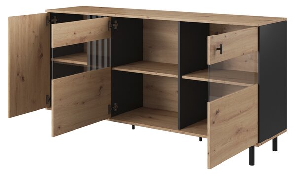Komoda MADDALENA 165 cm do Salonu Sypialni Antracyt