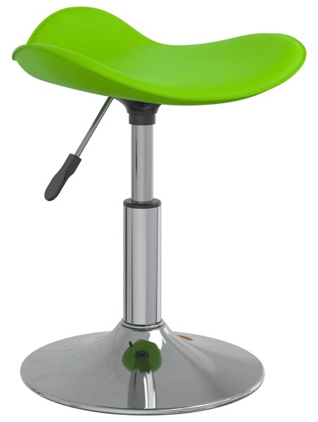 Krzesło stołowe, zielone, chromowana stal i sztuczna skóra