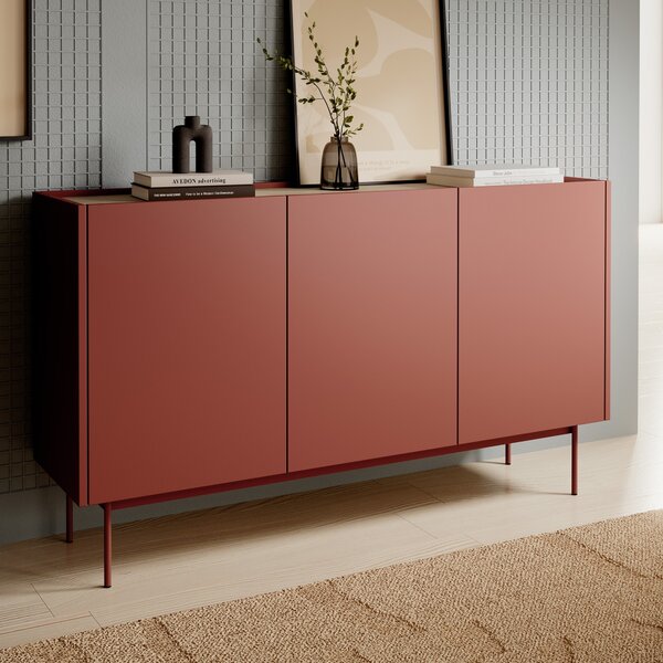 Komoda COLORE 144 cm do Salonu Sypialni Odcienie czerwieni