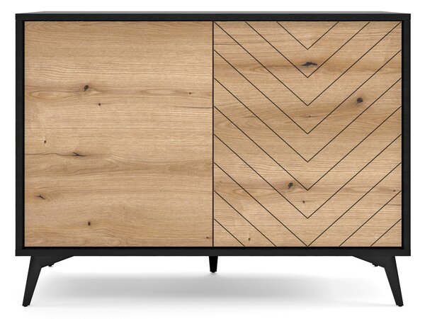 Komoda DIAMANTE 104 cm do Salonu Sypialni Czarny