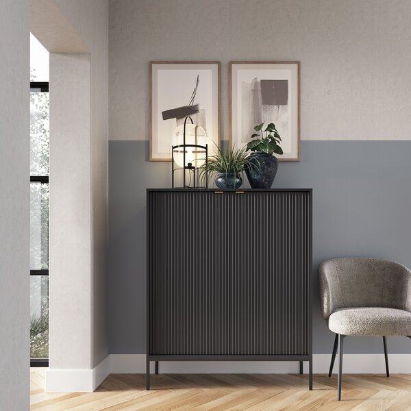 Komoda STELLARE 104 cm do Salonu Sypialni Czarny
