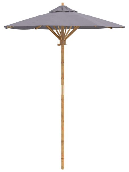 Parasolka ogrodowa Ciemnoszary Ø 150 x 210 cm Bambus