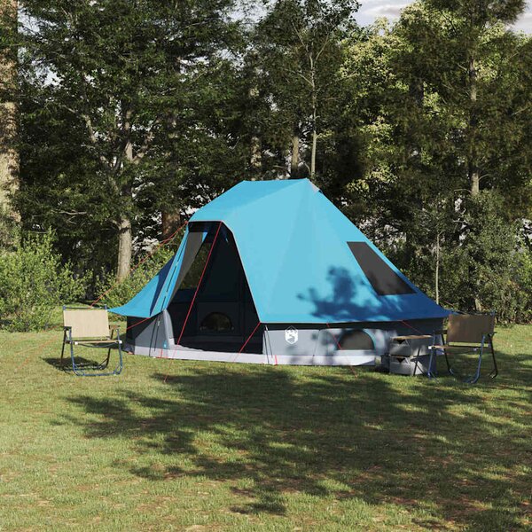 Namiot Tipi z dachem Niebieski 466 x 310 x 240 cm tafta