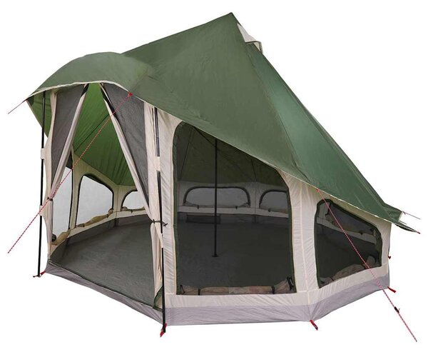 Namiot Tipi z dachem Zielony 404 x 370 x 270 cm tafta