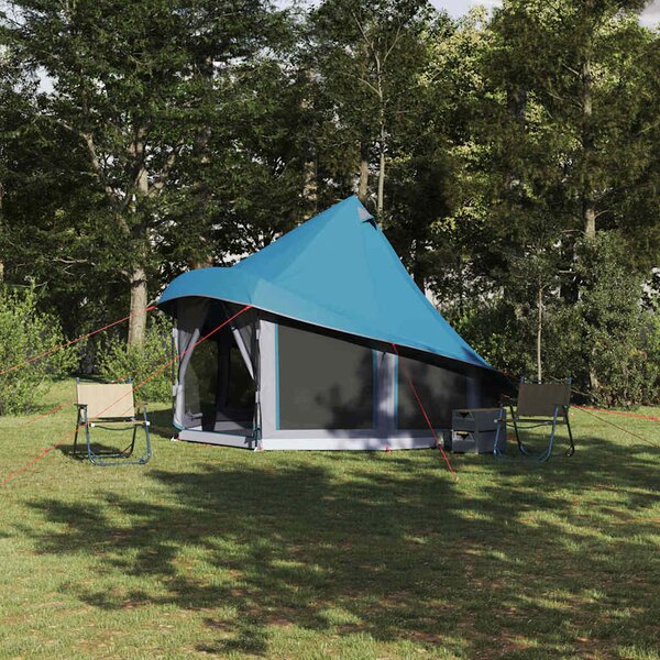 Namiot Tipi z dachem Niebieski 404 x 370 x 270 cm tafta