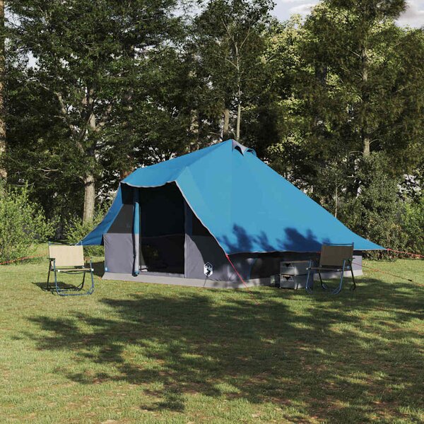Namiot Tipi z dachem Niebieski 358 x 296 x 258 cm tafta