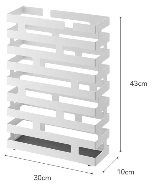 Biały parasolnik YAMAZAKI Brick, szer. 30 cm