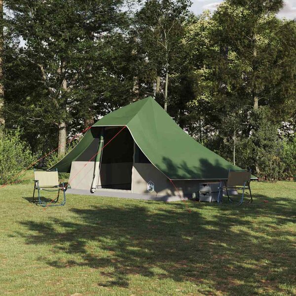 Namiot Tipi z dachem Zielony 364 x 281 x 257 cm tafta